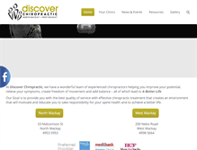 Tablet Screenshot of discoverchiromackay.com.au